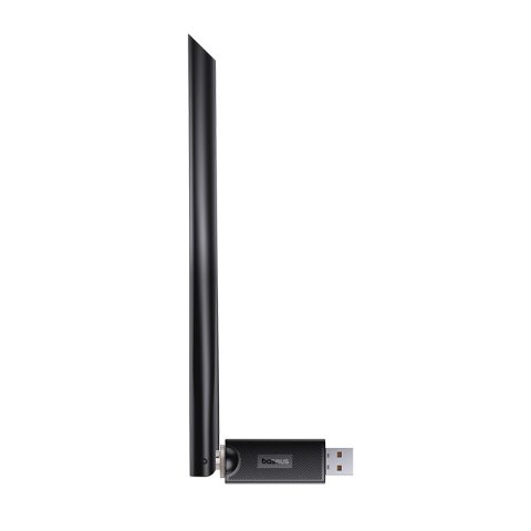 Zewnętrzna karta sieciowa USB WiFi 2.4GHz 5GHz 650Mb/s z anteną 6dBi czarna Zewnętrzna karta sieciowa USB WiFi 2.4GHz 5GHz 650Mb/s z anteną 6dBi czarna