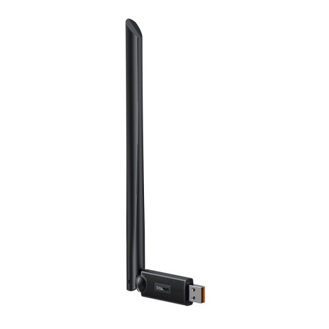 Zewnętrzna karta sieciowa USB WiFi 2.4GHz 5GHz 650Mb/s z anteną 6dBi czarna Zewnętrzna karta sieciowa USB WiFi 2.4GHz 5GHz 650Mb/s z anteną 6dBi czarna