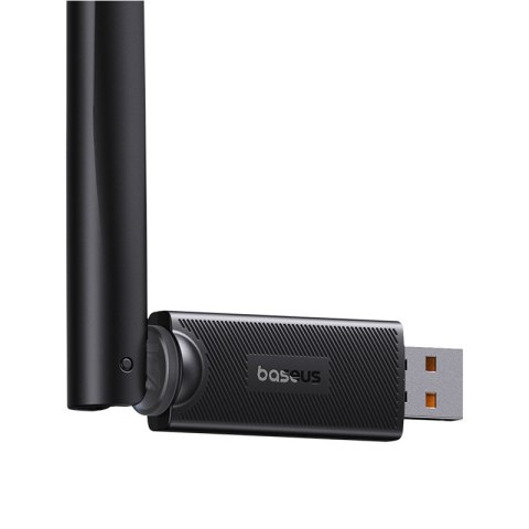Zewnętrzna karta sieciowa USB WiFi 2.4GHz 5GHz 650Mb/s z anteną 6dBi czarna Zewnętrzna karta sieciowa USB WiFi 2.4GHz 5GHz 650Mb/s z anteną 6dBi czarna