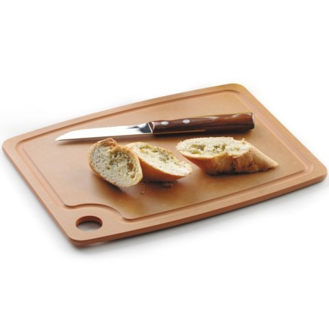 Deska do krojenia z włókna drzewnego 440 x 325 mm - brązowa Deska do krojenia z włókna drzewnego 440 x 325 mm - brązowa