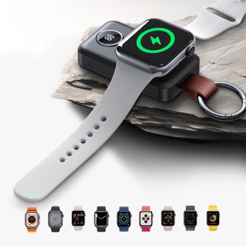 Powerbank kieszonkowy brelok 2000mAh 3W do Apple Watch czarny Powerbank kieszonkowy brelok 2000mAh 3W do Apple Watch czarny