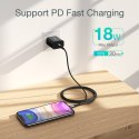 Kabel przewód do iPhone MFi USB-C - Lightning 480Mb/s 3A 2m czarny