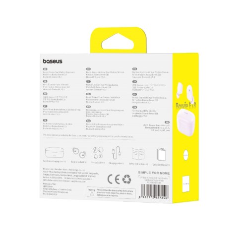 Słuchawki bezprzewodowe Bowie E18 TWS ENC IPX4 USB-C fioletowe Słuchawki bezprzewodowe Bowie E18 TWS ENC IPX4 USB-C fioletowe