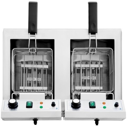 Frytownica podwójna dwukomorowa 2 x 11 l 6000 W Frytownica podwójna dwukomorowa 2 x 11 l 6000 W