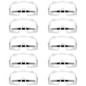 Gogle okulary ochronne BHP przeciwpyłowe - zestaw 10 szt.