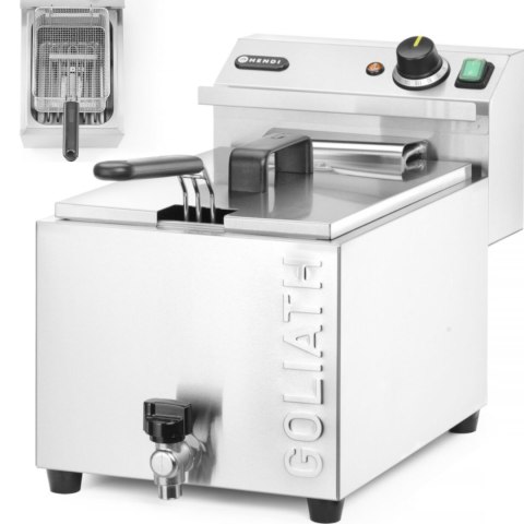 Najmocniejsza frytownica frytkownica z kranem HENDI GOLIATH 400V 10.2kW 10L Najmocniejsza frytownica frytkownica z kranem HENDI GOLIATH 400V 10.2kW 10L