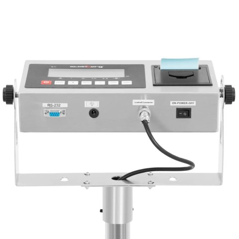 Waga platformowa z drukarką etykiet LCD 100 x 100 cm 500 kg / 50 g Waga platformowa z drukarką etykiet LCD 100 x 100 cm 500 kg / 50 g