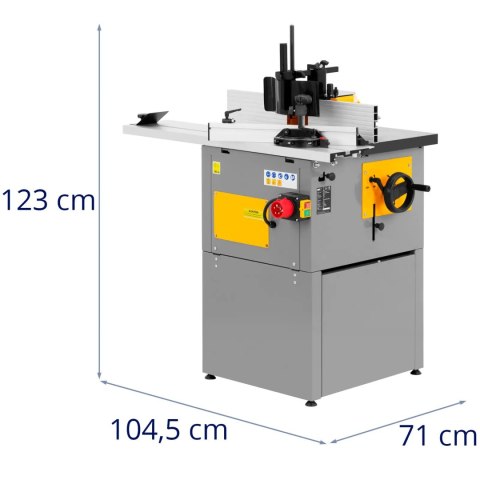 Frezarka dolnowrzecionowa stolarska 0-105 mm 400 V 1500 W Frezarka dolnowrzecionowa stolarska 0-105 mm 400 V 1500 W