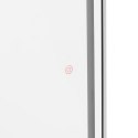Konsola konsoleta fryzjerska lustro z oświetleniem LED ośmiokątne 180 x 70 cm - srebrne
