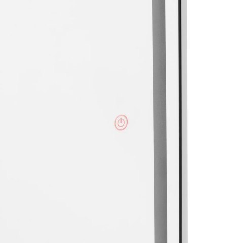 Konsola konsoleta fryzjerska lustro z oświetleniem LED ośmiokątne 180 x 70 cm - srebrne Konsola konsoleta fryzjerska lustro z oświetleniem LED ośmiokątne 180 x 70 cm - srebrne