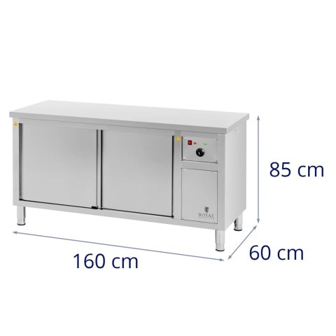 Szafa grzewcza podgrzewacz do talerzy 30-80 C 160 x 60 x 85 cm 2.4kW Szafa grzewcza podgrzewacz do talerzy 30-80 C 160 x 60 x 85 cm 2.4kW