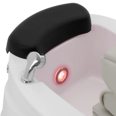 Fotel podologiczny do pedicure z funkcją masażu brodzikiem - beżowy Fotel podologiczny do pedicure z funkcją masażu brodzikiem - beżowy