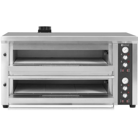 Piec do pizzy podwójny z szamotem na 12 pizz śr. 33 cm 400 V 13200 W Piec do pizzy podwójny z szamotem na 12 pizz śr. 33 cm 400 V 13200 W