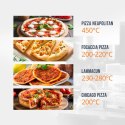 Piec do pizzy podwójny z szamotem na 12 pizz śr. 33 cm 400 V 13200 W