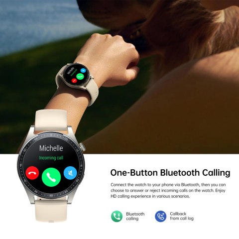 Smartwatch Classic Series z funkcją odbierania połączeń ekran 1.32'' IP68 - złoty Smartwatch Classic Series z funkcją odbierania połączeń ekran 1.32'' IP68 - złoty