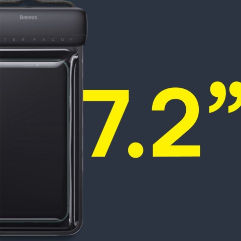 Etui wodoodporne na telefon 7.2'' AquaGlide IPX8 z systemem Slide Lock - czarne Etui wodoodporne na telefon 7.2'' AquaGlide IPX8 z systemem Slide Lock - czarne
