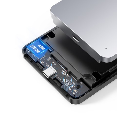 Kieszeń na dysk twardy 2.5'' SATA 3.0 6Gbps + kabel USB-C 0.5m - srebrny Kieszeń na dysk twardy 2.5'' SATA 3.0 6Gbps + kabel USB-C 0.5m - srebrny
