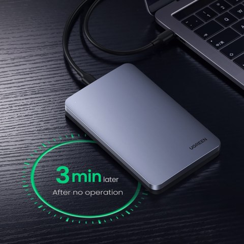 Kieszeń na dysk twardy 2.5'' SATA 3.0 6Gbps + kabel USB-C 0.5m - srebrny Kieszeń na dysk twardy 2.5'' SATA 3.0 6Gbps + kabel USB-C 0.5m - srebrny
