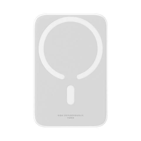 Powerbank 6000mAh Magnetic Mini Air 20W z kablem USB-C - biały Powerbank 6000mAh Magnetic Mini Air 20W z kablem USB-C - biały