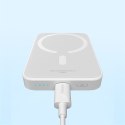 Powerbank 6000mAh Magnetic Mini Air 20W z kablem USB-C - biały