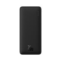 Powerbank Airpow 20W 10000mAh z kablem USB-A - USB-C 30cm - czarny