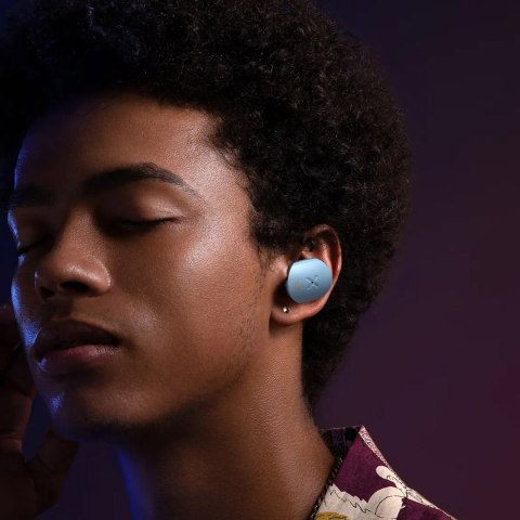 Słuchawki bezprzewodowe TWS Bluetooth 5.3 LightAura VocalSound - niebieskie Słuchawki bezprzewodowe TWS Bluetooth 5.3 LightAura VocalSound - niebieskie