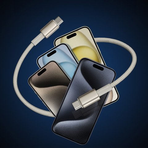 Kabel przewód Tungsten Gold USB-C - USB-C 100W 1m - złoty Kabel przewód Tungsten Gold USB-C - USB-C 100W 1m - złoty