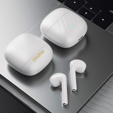 Słuchawki bezprzewodowe douszne TWS Bluetooth 5.3 - białe Słuchawki bezprzewodowe douszne TWS Bluetooth 5.3 - białe