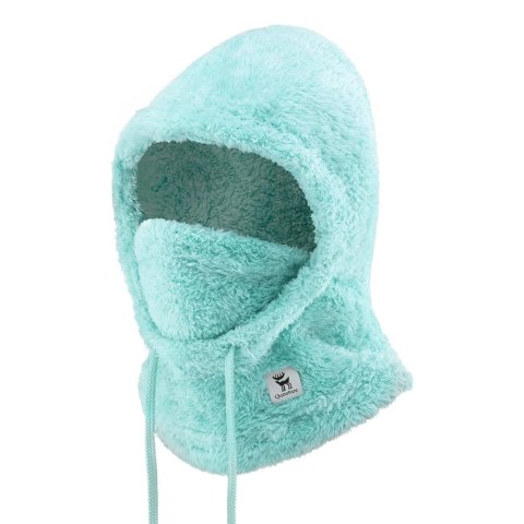 Ciepła kominiarka z futerka zimowa narciarska Arctic Velvet rozmiar M - miętowa Ciepła kominiarka z futerka zimowa narciarska Arctic Velvet rozmiar M - miętowa