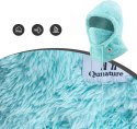 Ciepła kominiarka z futerka zimowa narciarska Arctic Velvet rozmiar M - miętowa