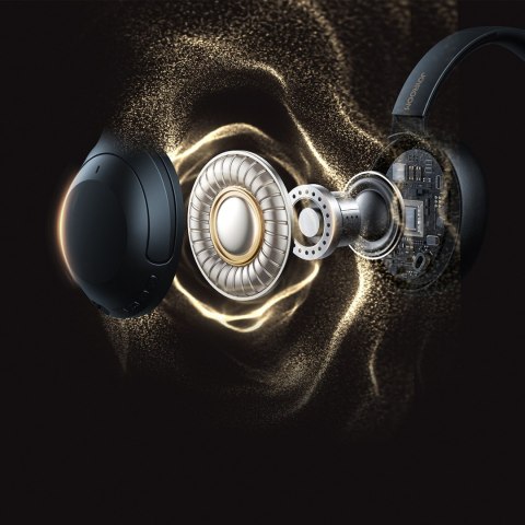 Słuchawki bezprzewodowe J-Head Series JR-JH2 z ANC Bluetooth - czarne Słuchawki bezprzewodowe J-Head Series JR-JH2 z ANC Bluetooth - czarne