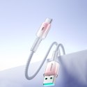 Kabel przewód Crystal-Clear Series 3A USB-A - USB-C 1.2m - biały