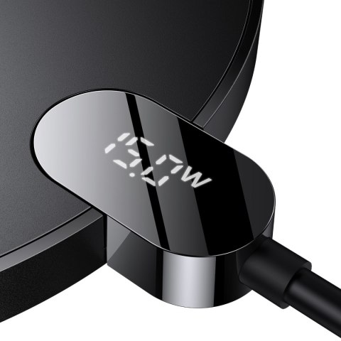 Ładowarka indukcyjna Digital LED Display Gen 2 15W USB-C - czarna Ładowarka indukcyjna Digital LED Display Gen 2 15W USB-C - czarna