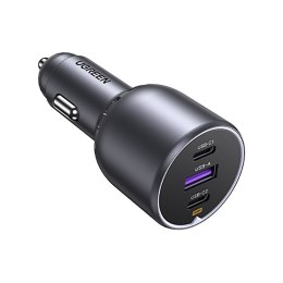 Ładowarka samochodowa 130W 2x USB-C 1x USB-A - szara