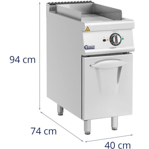 Płyta grillowa grill elektryczny ryflowany z szafką 33.5 x 55 cm 5.4 kW Płyta grillowa grill elektryczny ryflowany z szafką 33.5 x 55 cm 5.4 kW