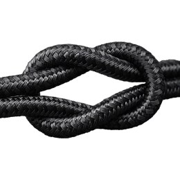 Kabel przewód w oplocie USB-C - iPhone Lightning 30W 1.2m - czarny