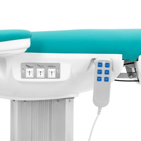 Fotel kosmetyczny do masażu tatuażu elektryczny TIVOLI - niebieski Fotel kosmetyczny do masażu tatuażu elektryczny TIVOLI - niebieski