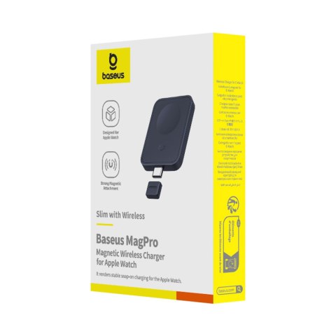 Ładowarka indukcyjna magnetyczna do Apple Watch MagPro 2.5W - czarna Ładowarka indukcyjna magnetyczna do Apple Watch MagPro 2.5W - czarna