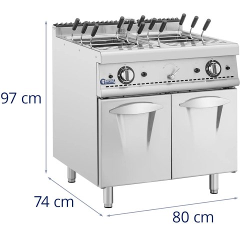 Warnik do makaronu makaroniarka na gaz propan butan / LPG / ziemny 4 x 4 kW Warnik do makaronu makaroniarka na gaz propan butan / LPG / ziemny 4 x 4 kW