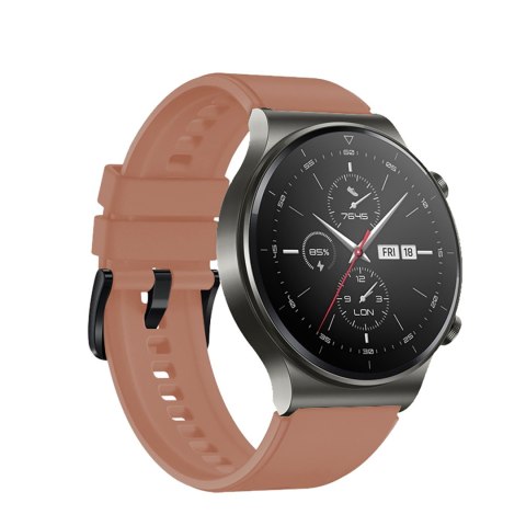 Pasek silikonowy do zegarka Huawei Watch GT 2/3/4/2 Pro/3 Pro/4 Pro/GT 2e 46mm - bordowy Pasek silikonowy do zegarka Huawei Watch GT 2/3/4/2 Pro/3 Pro/4 Pro/GT 2e 46mm - bordowy