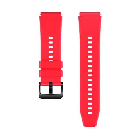 Pasek silikonowy do zegarka Huawei Watch GT 2/3/4/2 Pro/3 Pro/4 Pro/GT 2e 46mm - czerwony Pasek silikonowy do zegarka Huawei Watch GT 2/3/4/2 Pro/3 Pro/4 Pro/GT 2e 46mm - czerwony