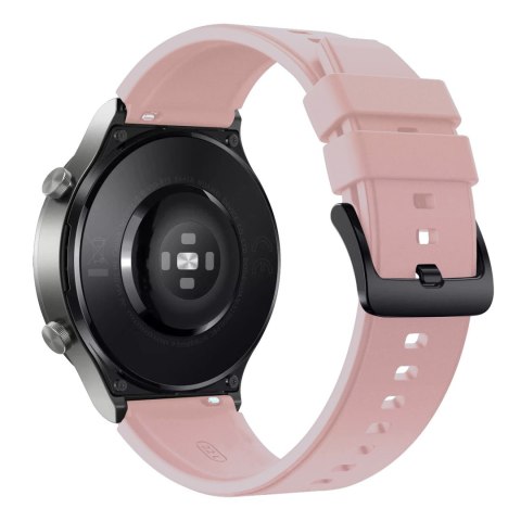 Pasek silikonowy do zegarka Huawei Watch GT 2/3/4/2 Pro/3 Pro/4 Pro/GT 2e 46mm - pudrowy