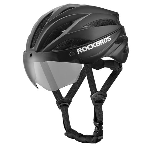 Kask rowerowy z szybką odpinanymi okularami z filtrem UV unisex - zielony Kask rowerowy z szybką odpinanymi okularami z filtrem UV unisex - zielony
