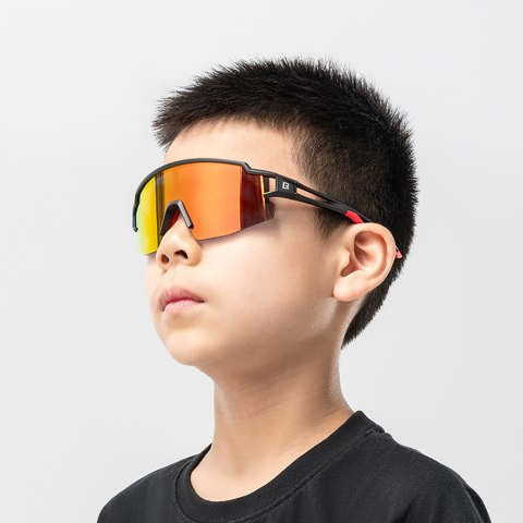 Okulary rowerowe polaryzacyjne dla dzieci z filtrem UV - biało niebieskie Okulary rowerowe polaryzacyjne dla dzieci z filtrem UV - biało niebieskie