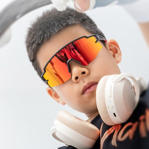 Okulary rowerowe polaryzacyjne dla dzieci z filtrem UV - biało niebieskie Okulary rowerowe polaryzacyjne dla dzieci z filtrem UV - biało niebieskie
