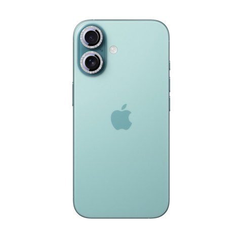Szkło ochronne na obiektywy iPhone 16/16 Plus - srebrne Szkło ochronne na obiektywy iPhone 16/16 Plus - srebrne