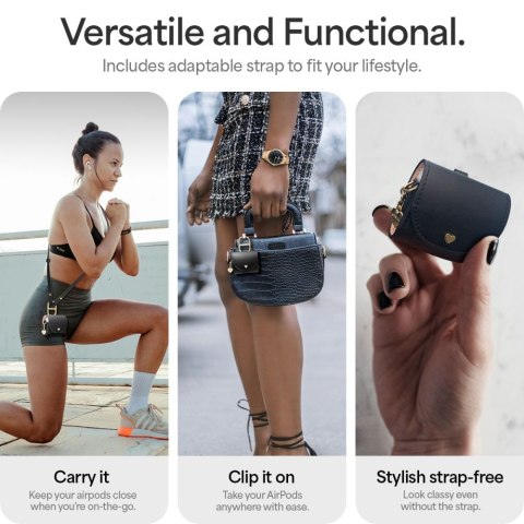 Etui na słuchawki AirPods 4 Cyrill Mini Bag - czarny Etui na słuchawki AirPods 4 Cyrill Mini Bag - czarny