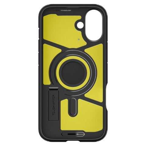 Etui Tough Armor MagSafe z podstawką na iPhone 16 - czarne Etui Tough Armor MagSafe z podstawką na iPhone 16 - czarne