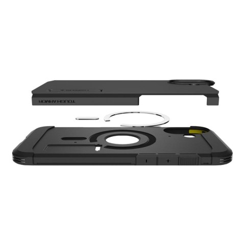 Etui Tough Armor MagSafe z podstawką na iPhone 16 - czarne Etui Tough Armor MagSafe z podstawką na iPhone 16 - czarne