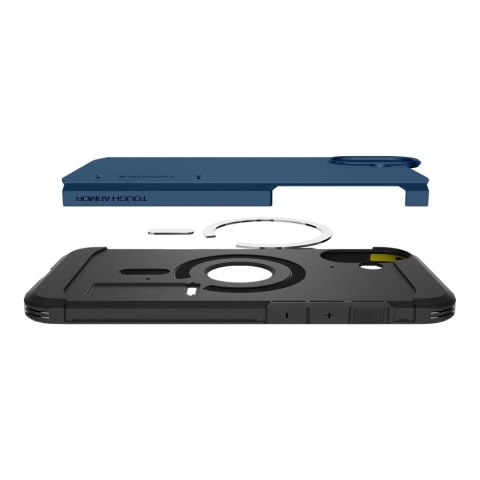 Etui Tough Armor MagSafe z podstawką na iPhone 16 - niebieskie Etui Tough Armor MagSafe z podstawką na iPhone 16 - niebieskie